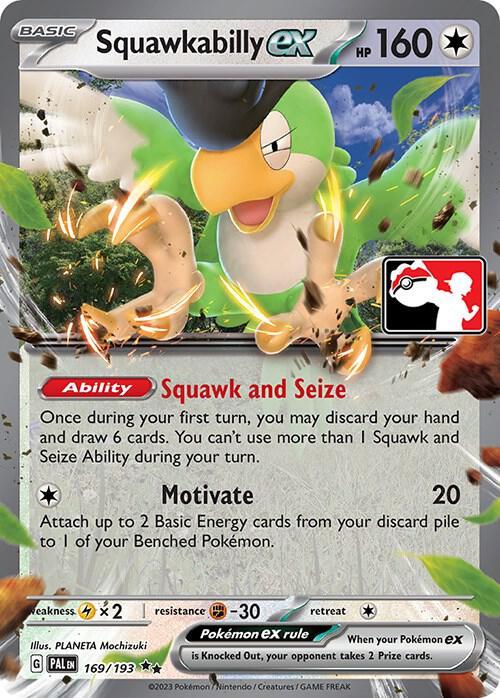 Paldea Evolved Squawkabilly Ex [Prize-Pack] Pokémon card